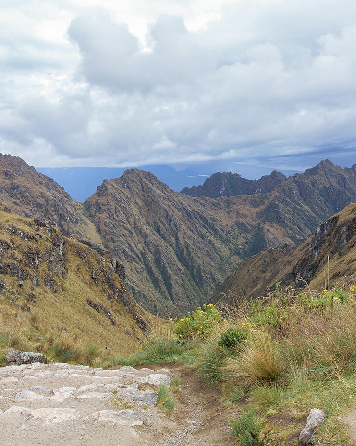 Stone Steps Above the Folded Mountain Valley