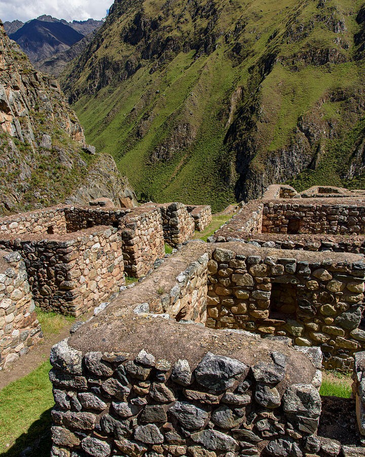 Low Stone Rooms Above the Mountain Valley