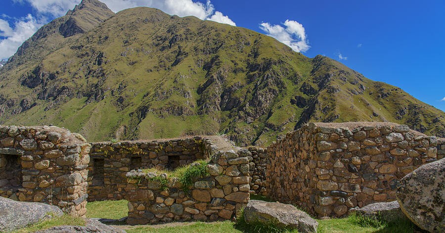 A Mountain Ridge Beyond the Low Stone Rooms