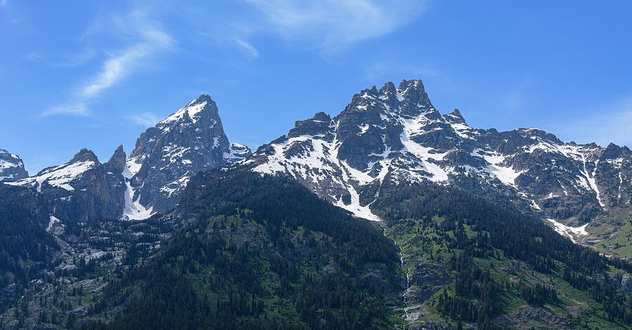 Snow Filled Gullies Across the Rocky Range
