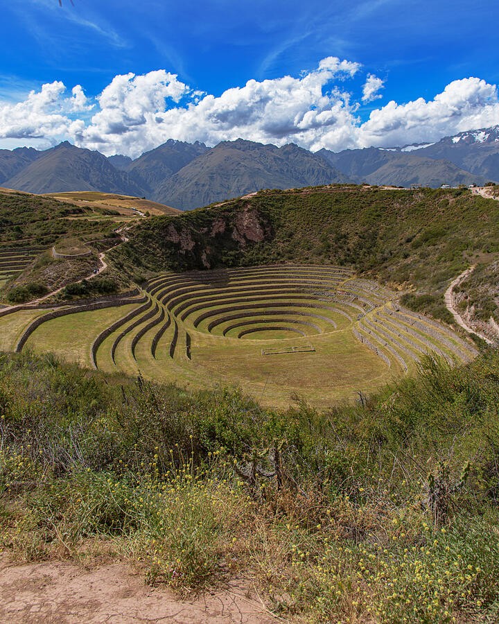 A Terraced Bowl Beneath the Clouds