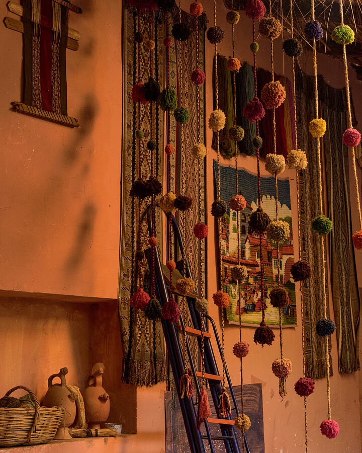 Hanging Yarn Beside the Window