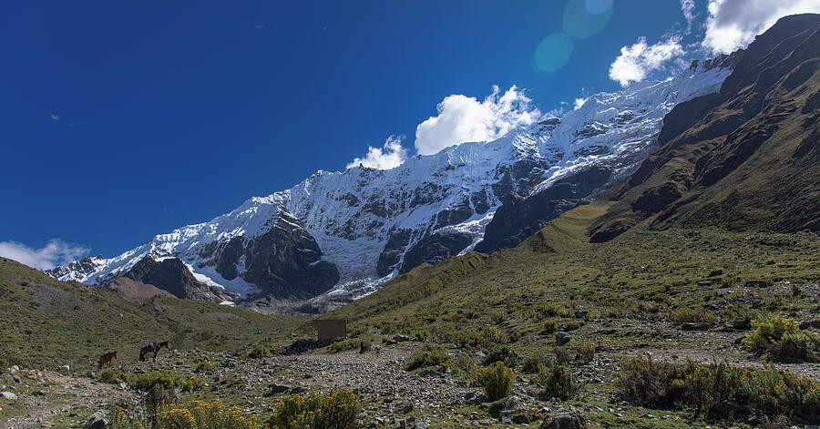 A Wall of Ice Above the Mountain Basin