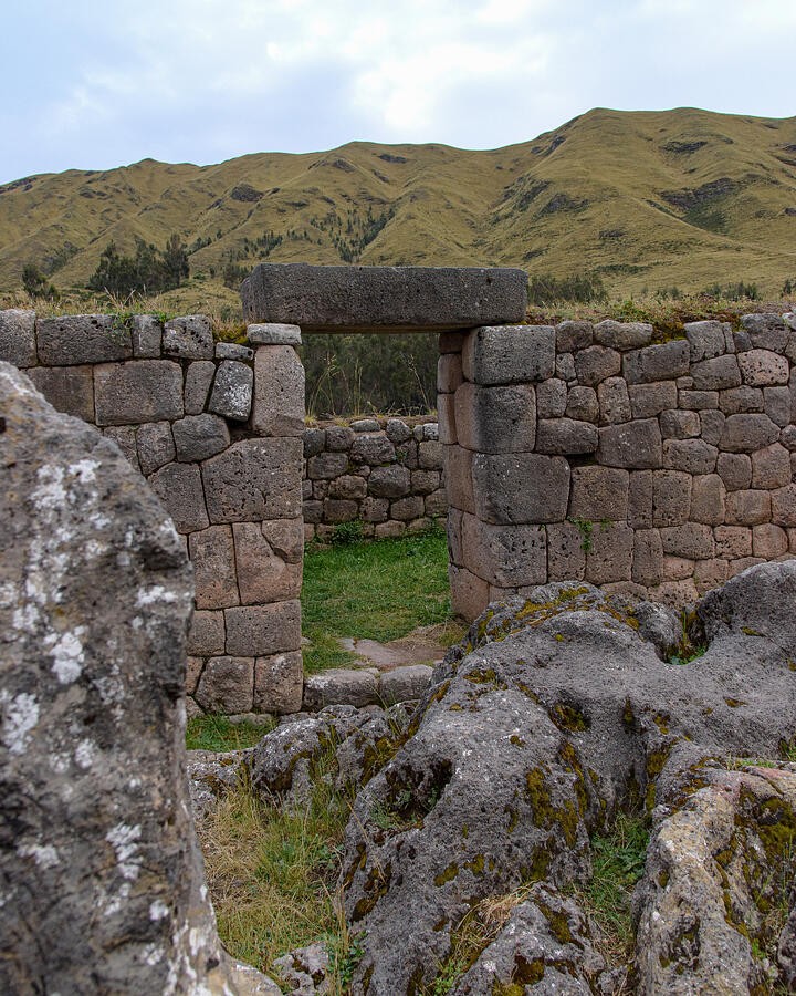 A Stone Doorway Below the Mountain Ridge