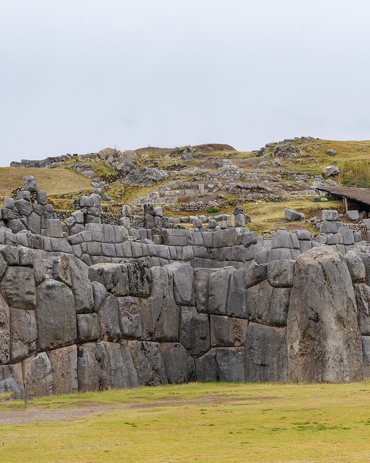 A Rocky Ridge Behind the Stone Wall