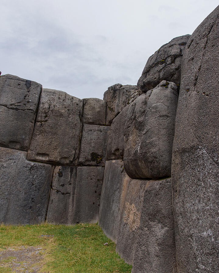A Corner Between Massive Stone Faces
