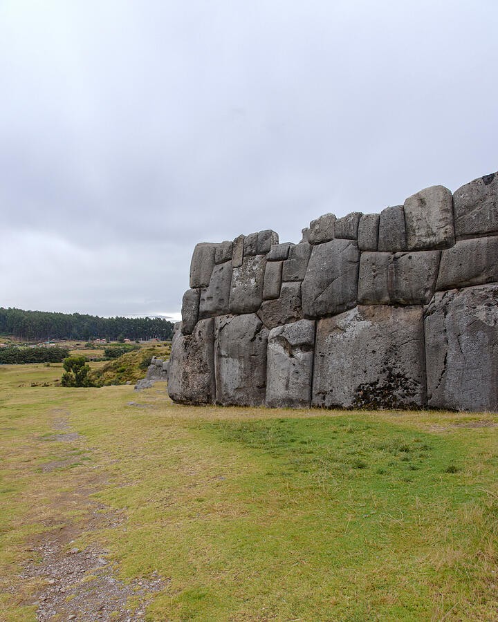 Stone Walls Along the Open Lawn