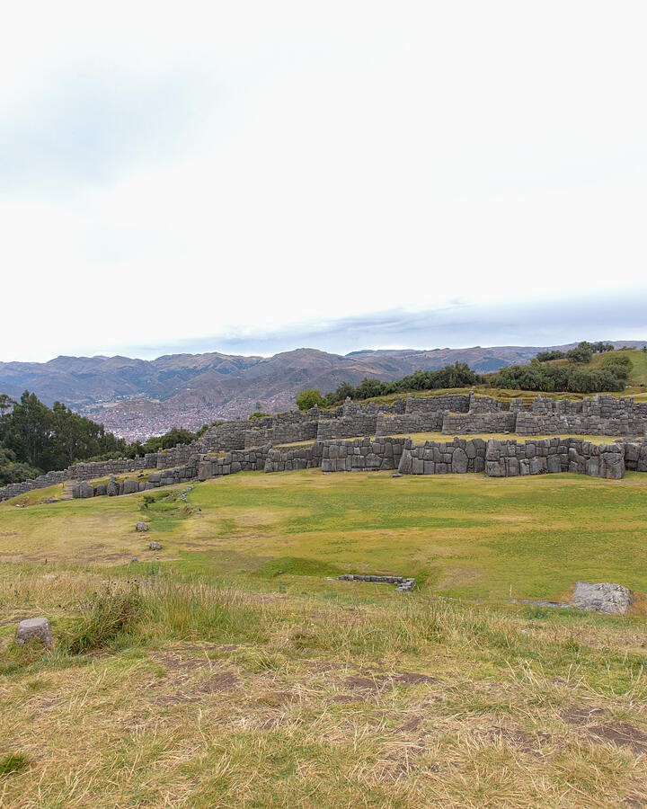 An Open Field Beside the Stone Walls
