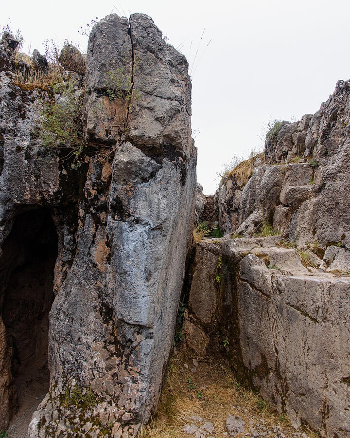 A Deep Split Between Rock Faces