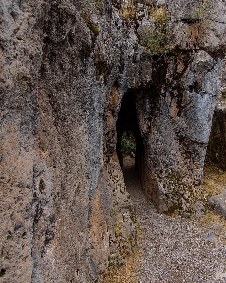 A Small Opening in the Rock Face