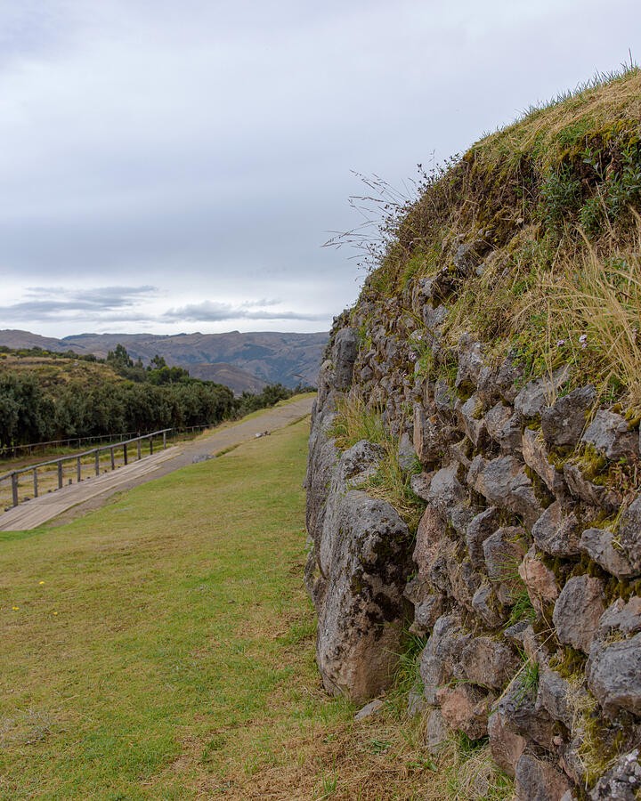 The Grassy Path Beside the Stone Bank