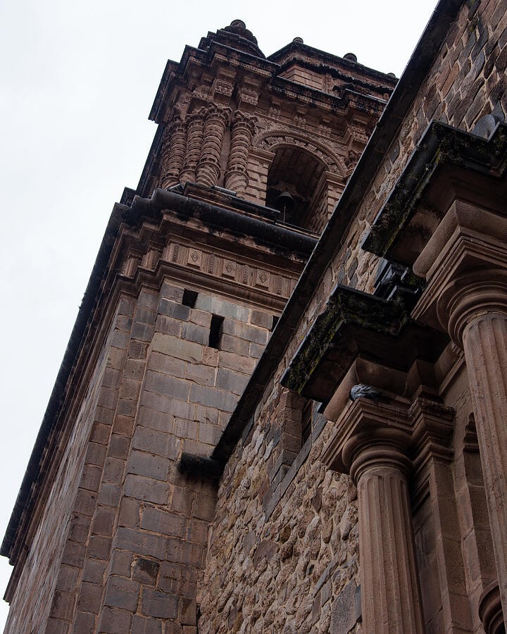 Looking Up the Carved Stone Tower