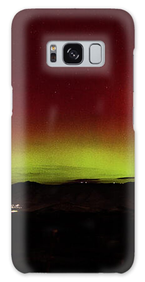 Northern Lights Over Mountain Range Galaxy Case