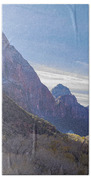 Majestic Zion National Park View Bath Towel