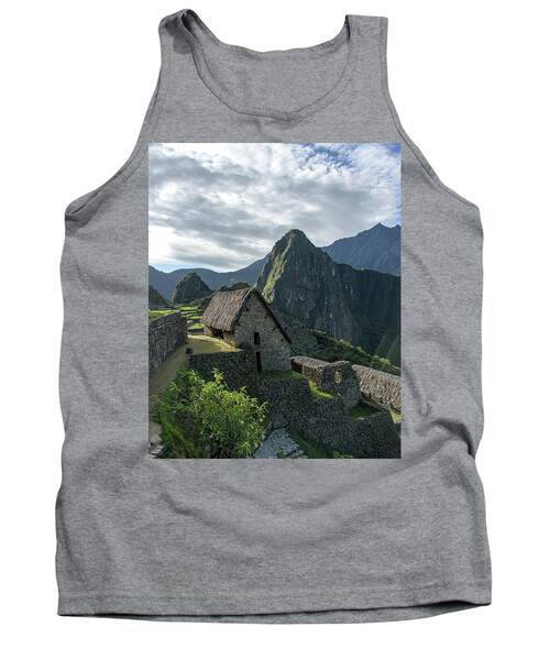 Ancient Ruins With Majestic Mountain Backdrop Tank Top