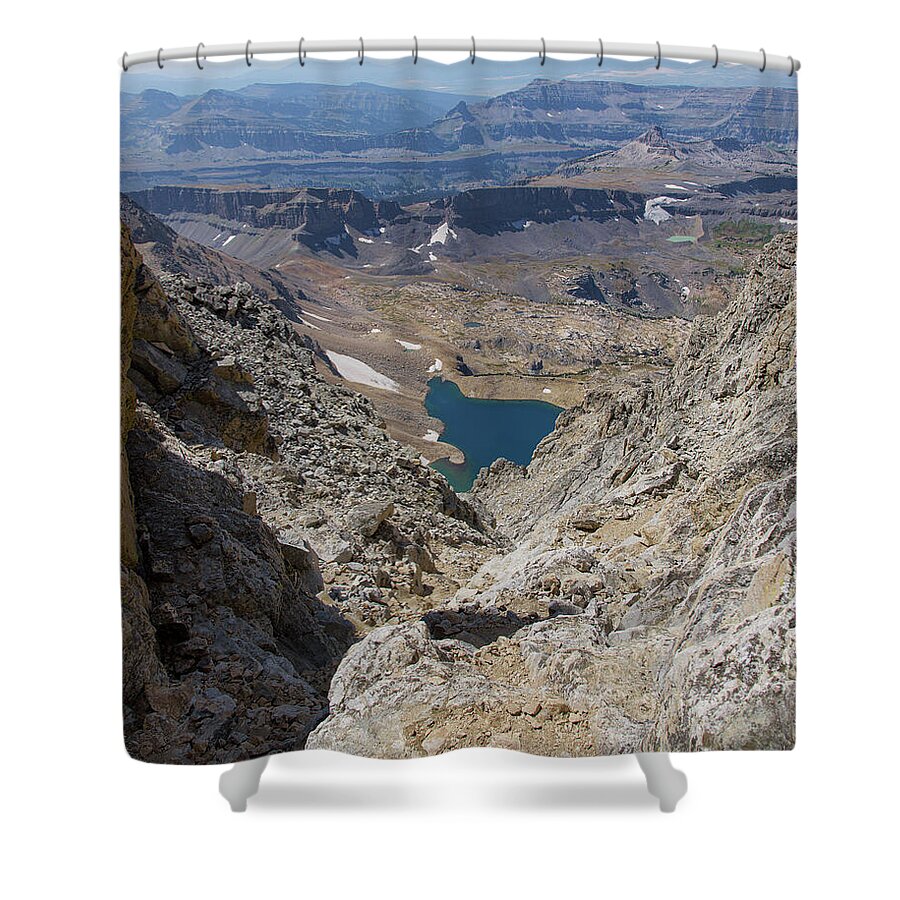 Breathtaking Middle Teton Mountain View Shower Curtain